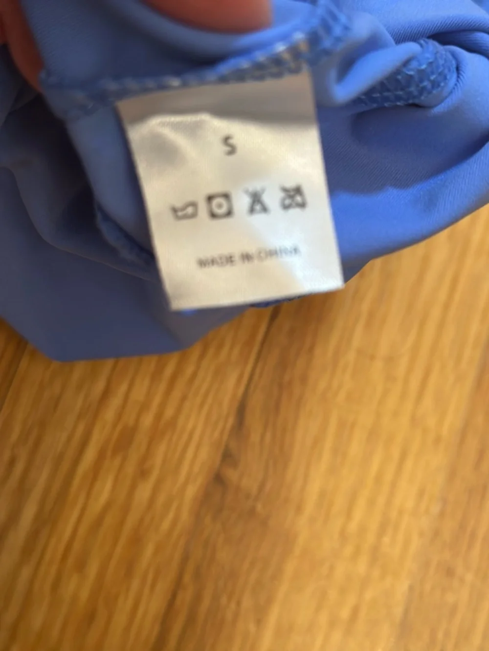 Hyizst high-neck zip sports bra blue size S (b5) - Picture 7 of 7